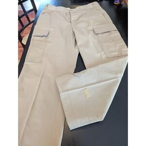 LL Bean Cargo Pants 1838 Men's Nylon Blend Adjustable Cuffs Size 38 Tan